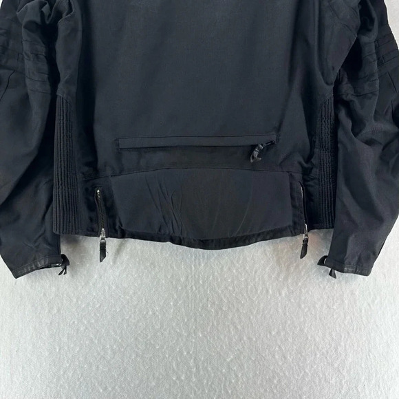 Power Trip Jacket Womens Size L Motocross Riding Padded Shoulder Nylon Black - Picture 8 of 13
